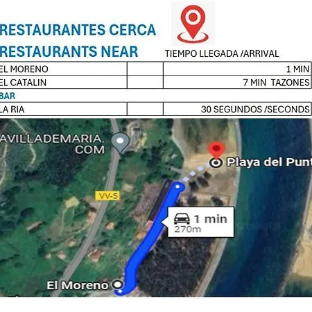 Вилла La Demaria Playa Beach2 Puntal Asturias Вальявисьоса