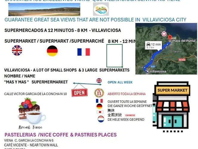 Lavilla Demaria Playa Beach2 Puntal Asturias *